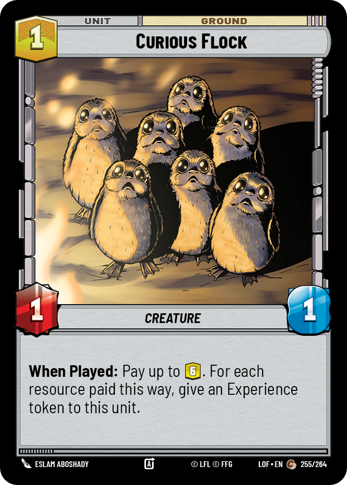Curious Flock, Legends of the Force Card Art