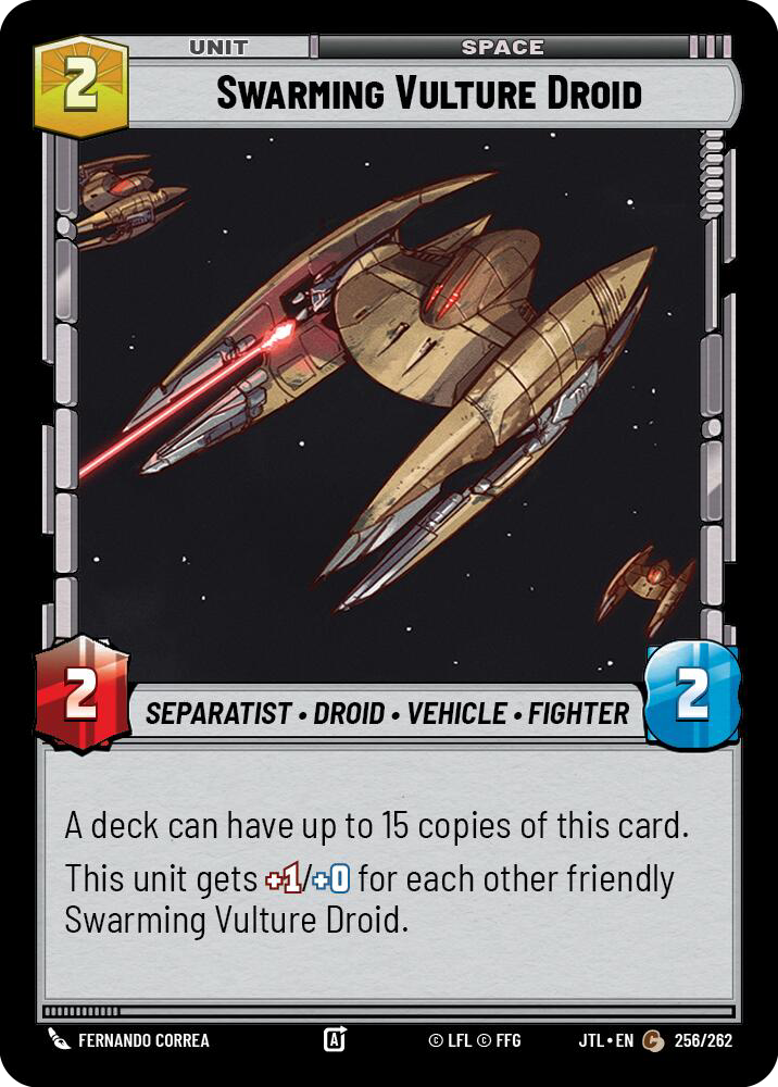 Swarming Vulture Droid, Jump to Lightspeed Card Art