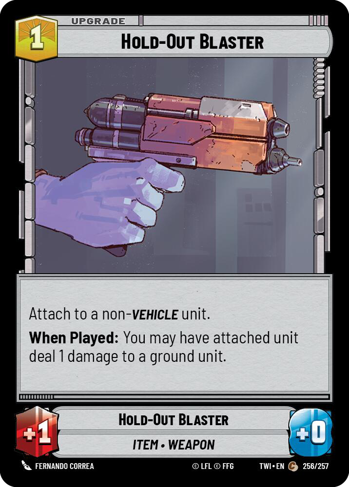 Hold-Out Blaster, Twilight of the Republic Card Art