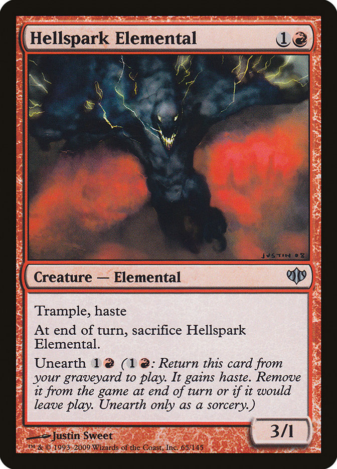 Hellspark Elemental, Conflux Card Art