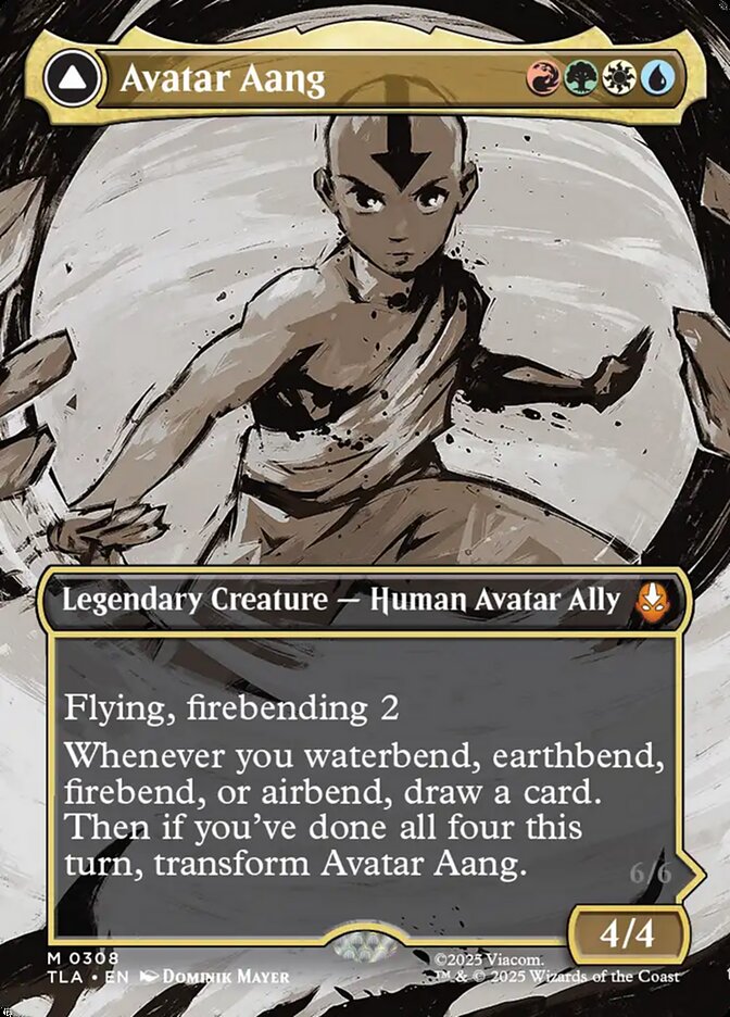 Avatar Aang // Aang, Master of Elements, Avatar: The Last Airbender Card Art