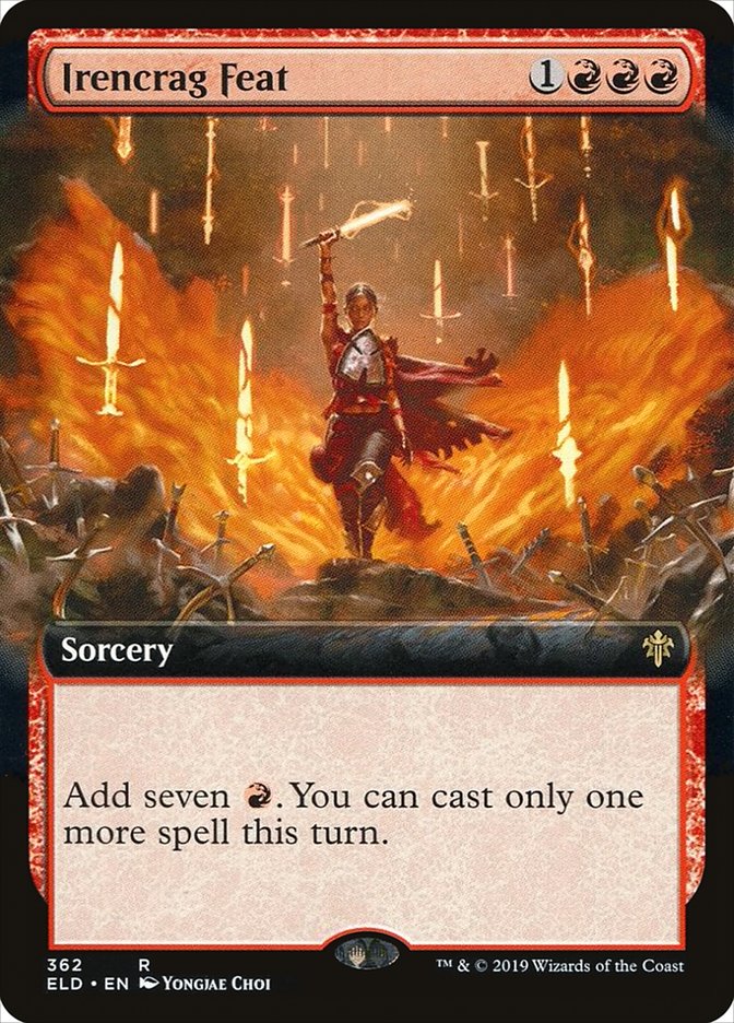 Irencrag Feat, Throne of eldraine Card Art