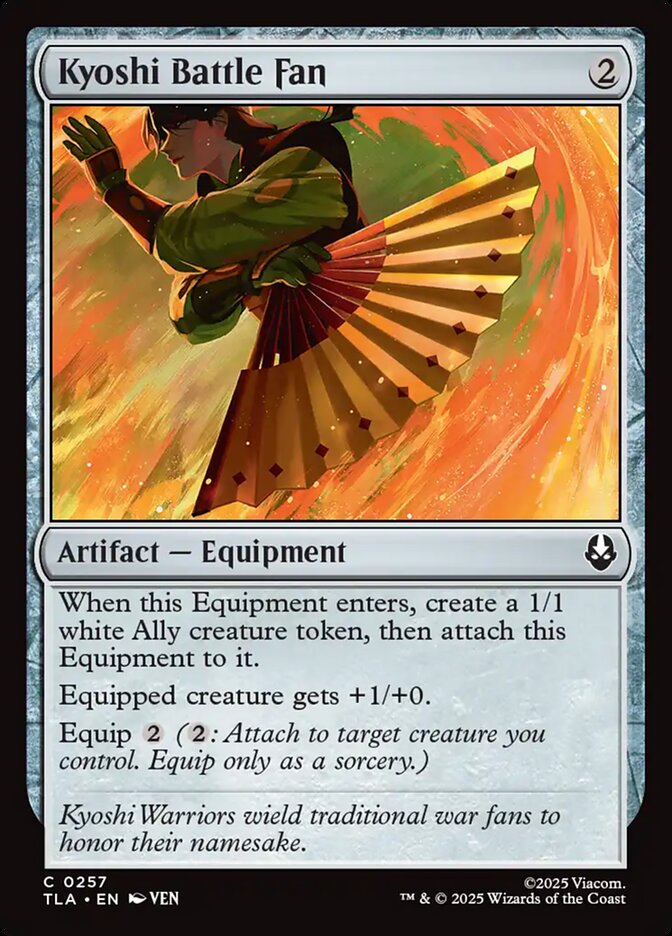 Kyoshi Battle Fan, Avatar: The Last Airbender Card Art