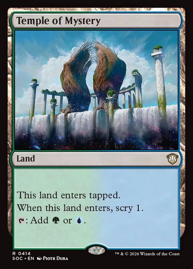 Temple of Mystery, Secrets Of Strixhaven Commander Card Art
