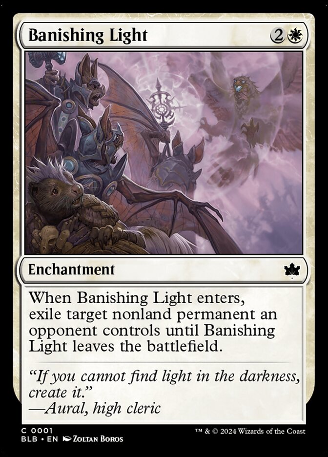 Banishing Light, Bloomburrow Card Art