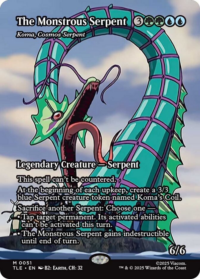 Koma, Cosmos Serpent, Avatar: The Last Airbender Eternal Card Art