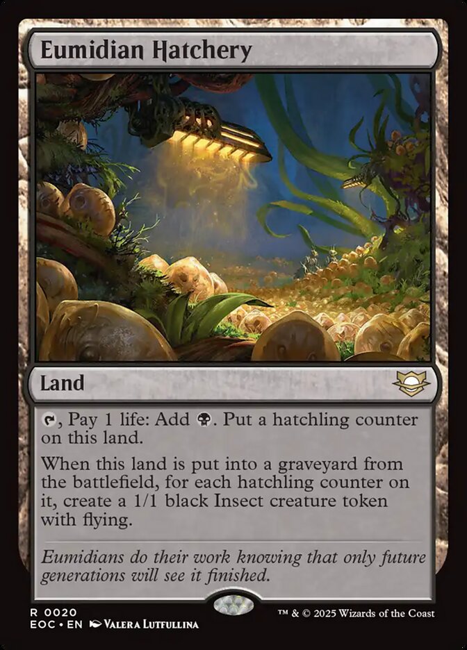 Eumidian Hatchery, Edge Of Eternities Commander Card Art