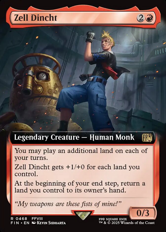 Zell Dincht, Final Fantasy Card Art