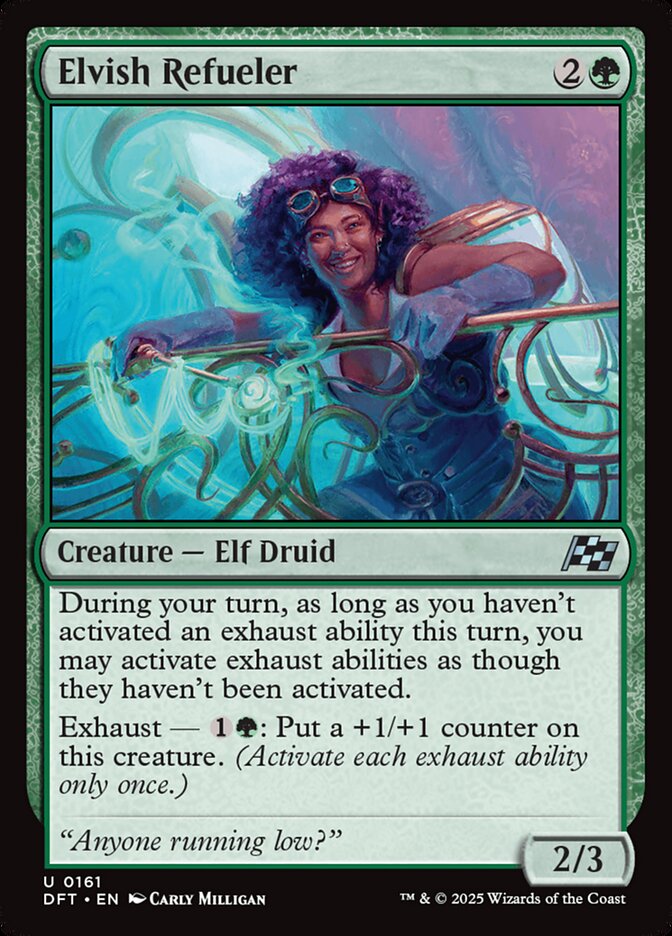 Elvish Refueler, Aetherdrift Card Art