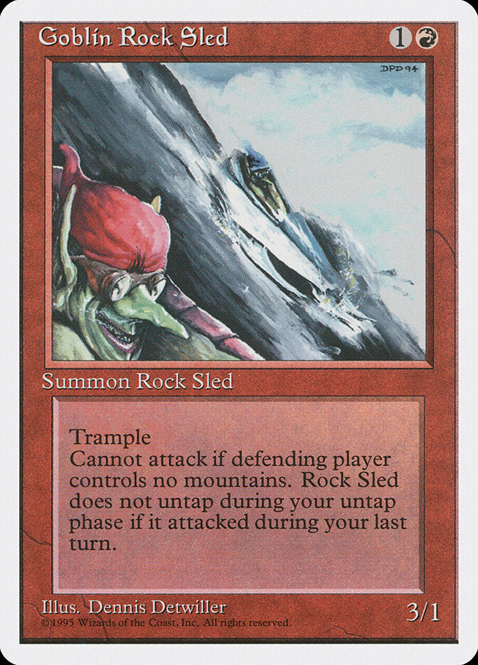 Goblin Rock Sled, Fourth Edition Card Art