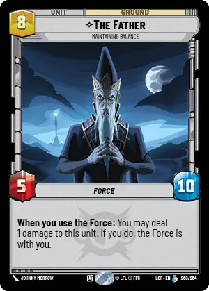 The Father, Maintaining Balance, Legends of the Force Card Art