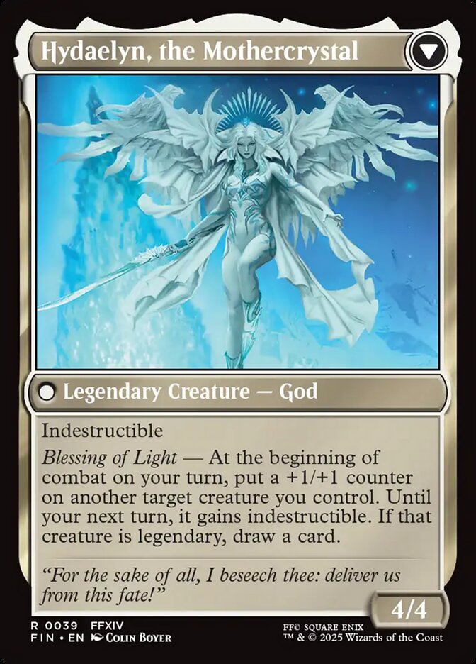 Venat, Heart of Hydaelyn // Hydaelyn, the Mothercrystal, Final fantasy Card Art