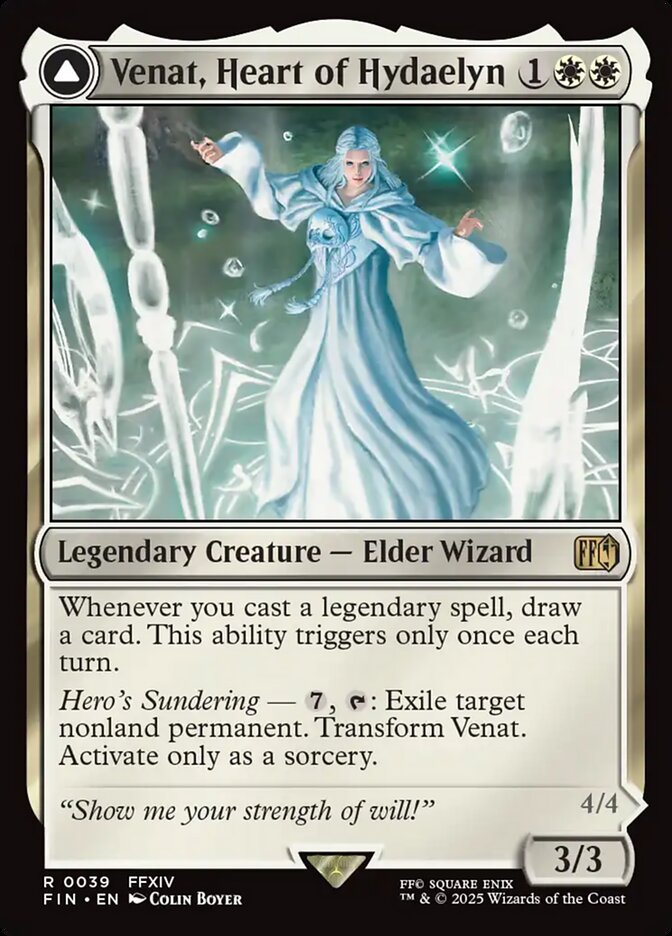 Venat, Heart of Hydaelyn // Hydaelyn, the Mothercrystal, Final fantasy Card Art