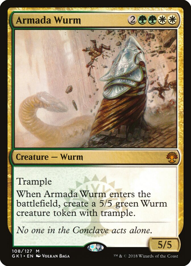 Armada Wurm, Grn Guild Kit Card Art