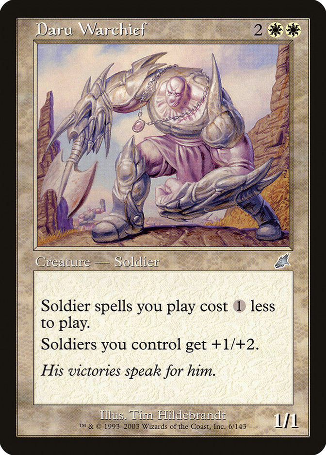 Daru Warchief, Scourge Card Art