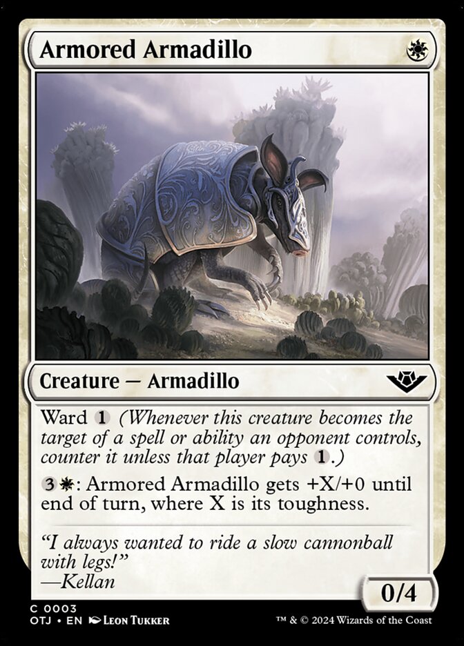 Armored Armadillo, Outlaws of thunder junction Card Art