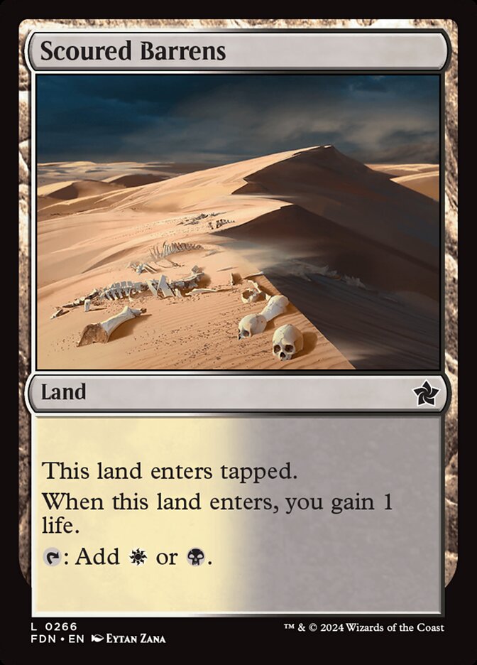 Scoured Barrens, Foundations Card Art