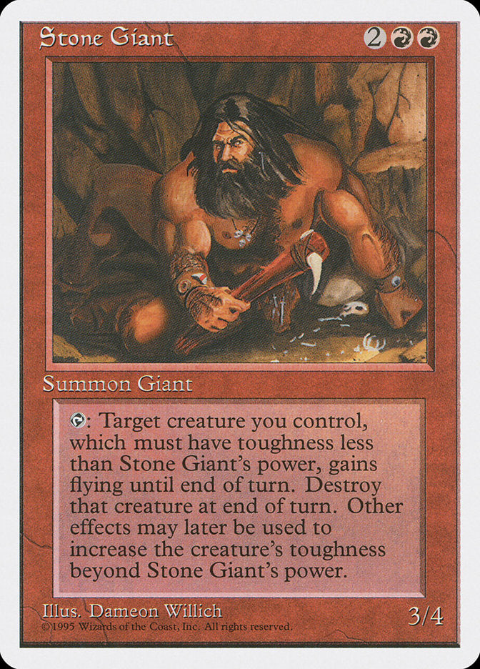 Stone Giant, Fourth edition Card Art