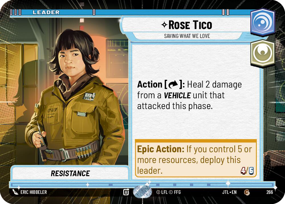 Rose Tico, Saving What We Love, Jump to Lightspeed Card Art