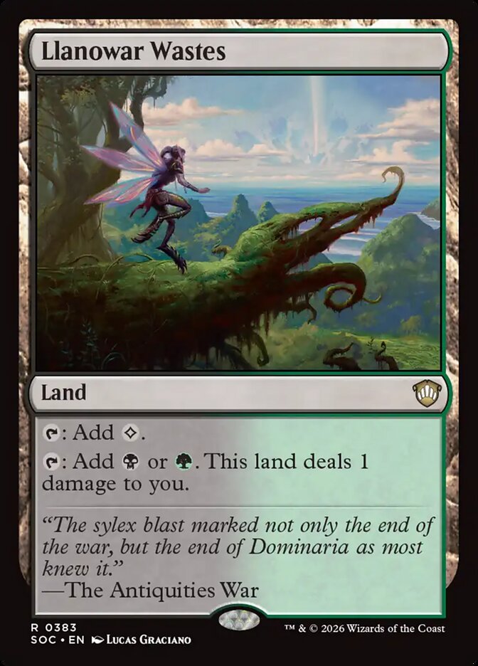 Llanowar Wastes, Secrets Of Strixhaven Commander Card Art