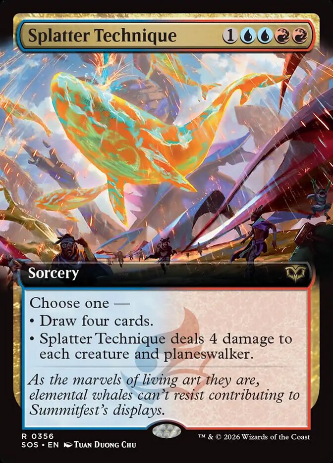 Splatter Technique, Secrets Of Strixhaven Card Art
