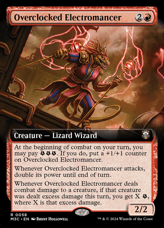 Overclocked Electromancer, Modern horizons 3 commander Card Art