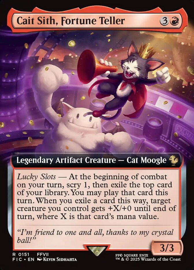 Cait Sith, Fortune Teller, Final Fantasy Commander Card Art