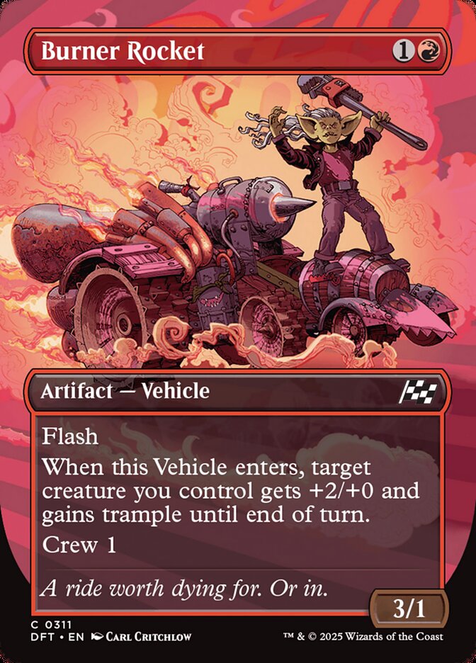 Burner Rocket, Aetherdrift Card Art