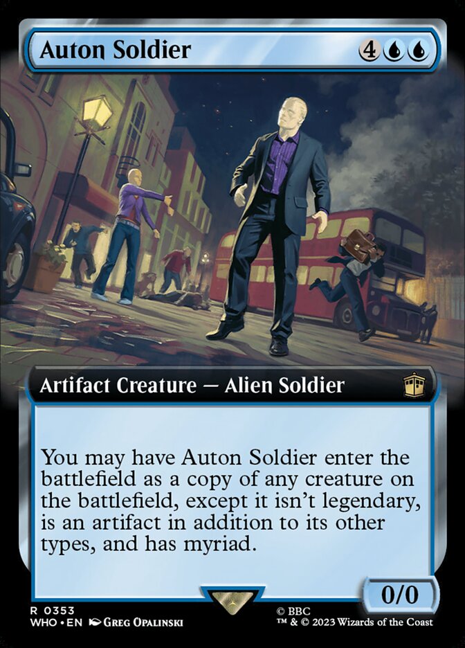 Auton Soldier, Doctor Who Card Art