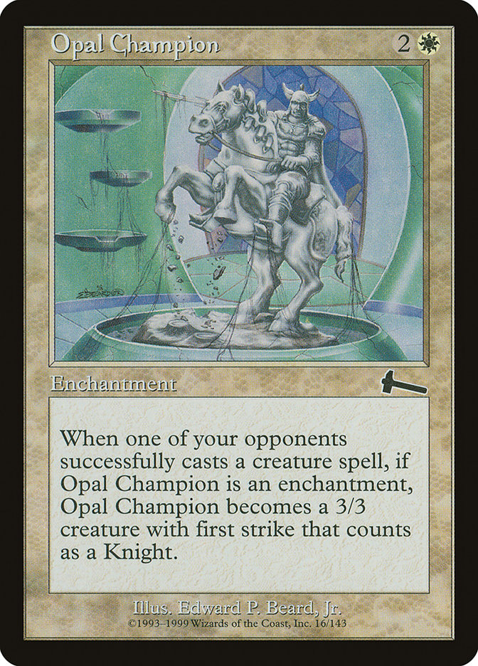 Opal Champion, Urza's legacy Card Art