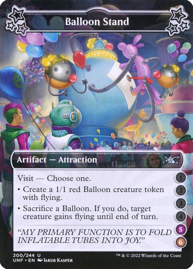 Balloon Stand, Unfinity Card Art