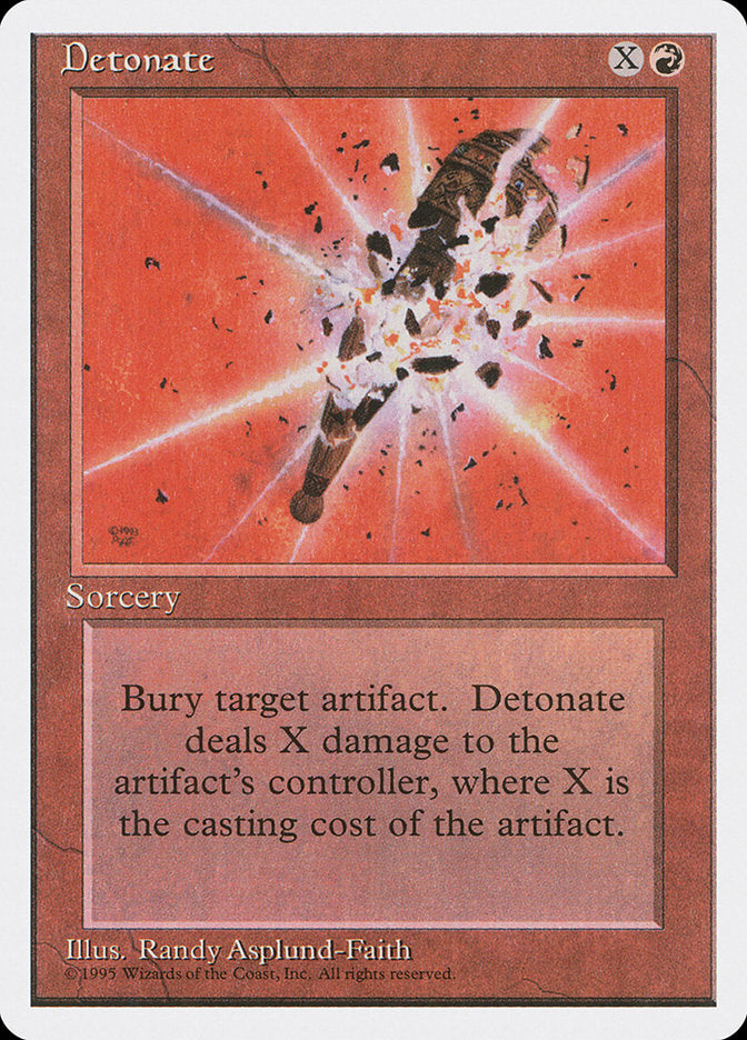 Detonate, Fourth edition Card Art