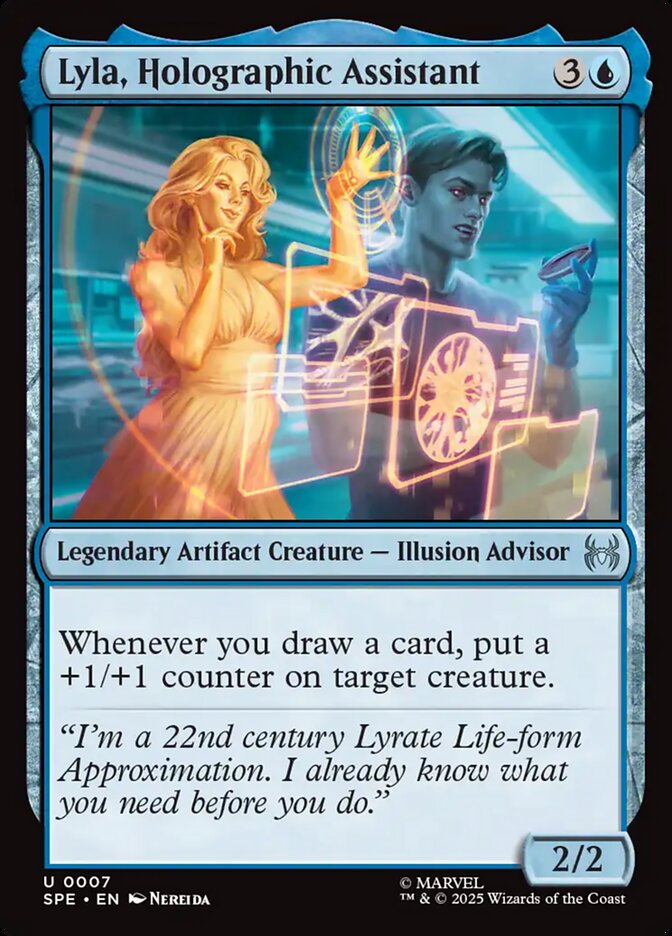 Lyla, Holographic Assistant, Marvel'S Spider-Man Eternal Card Art