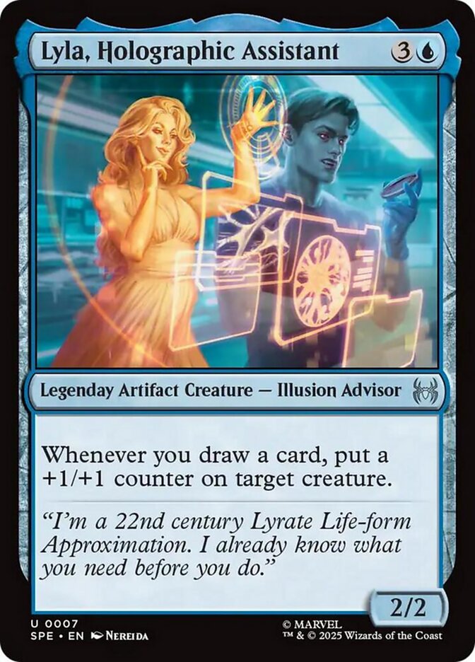 Lyla, Holographic Assistant, Marvel'S Spider-Man Eternal Card Art