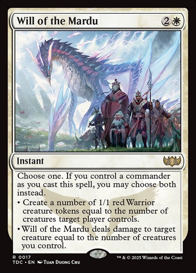 Will of the Mardu, Tarkir: dragonstorm commander Card Art
