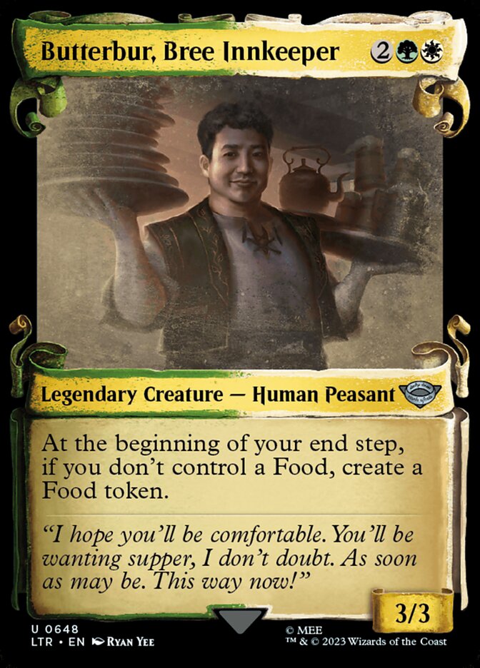 Butterbur, Bree Innkeeper, The lord of the rings: tales of middle-earth Card Art