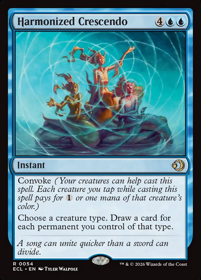 Harmonized Crescendo, Lorwyn Eclipsed Card Art