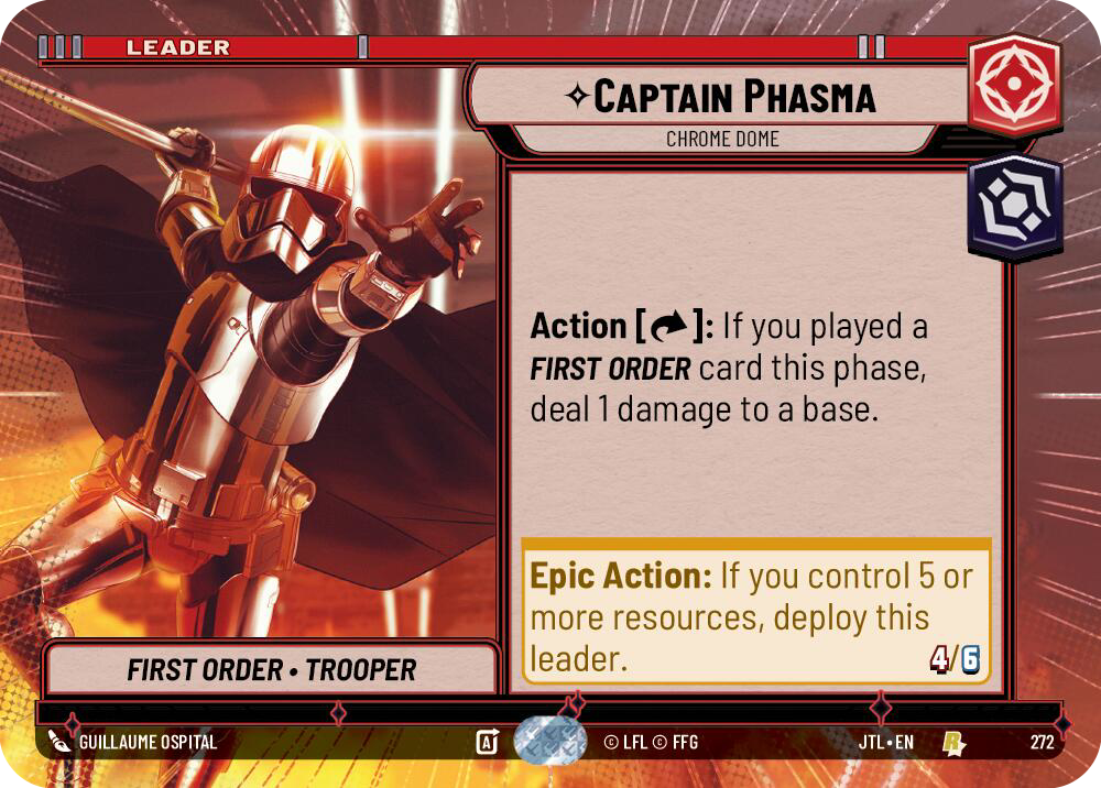 Captain Phasma, Chrome Dome, Jump to Lightspeed Card Art
