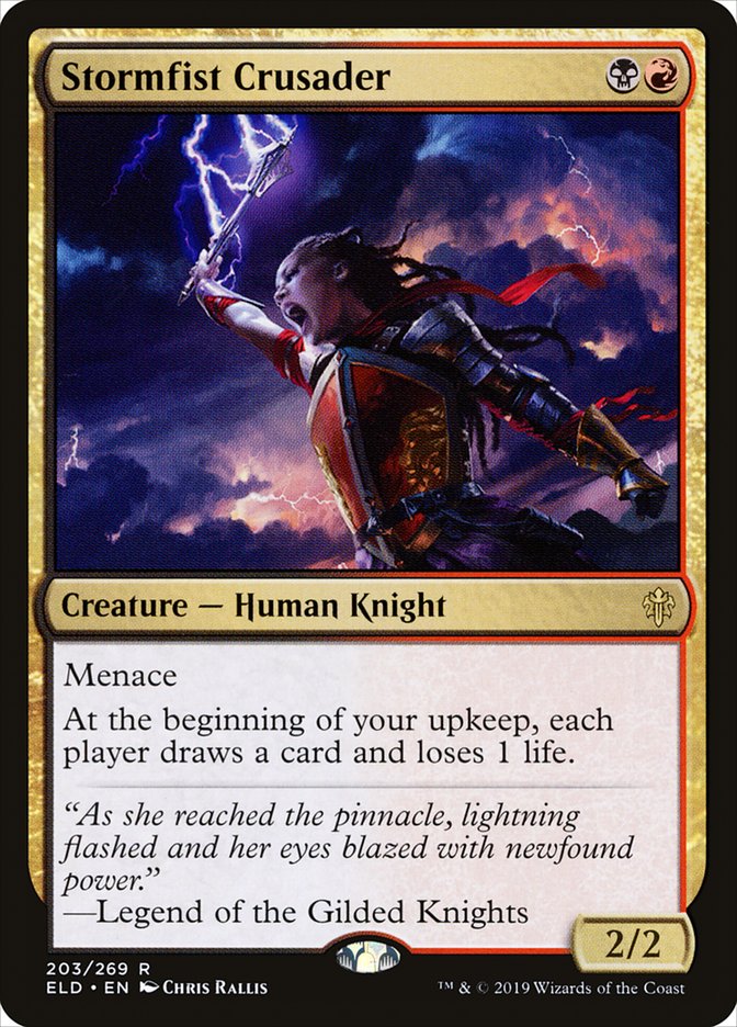 Stormfist Crusader, Throne Of Eldraine Card Art