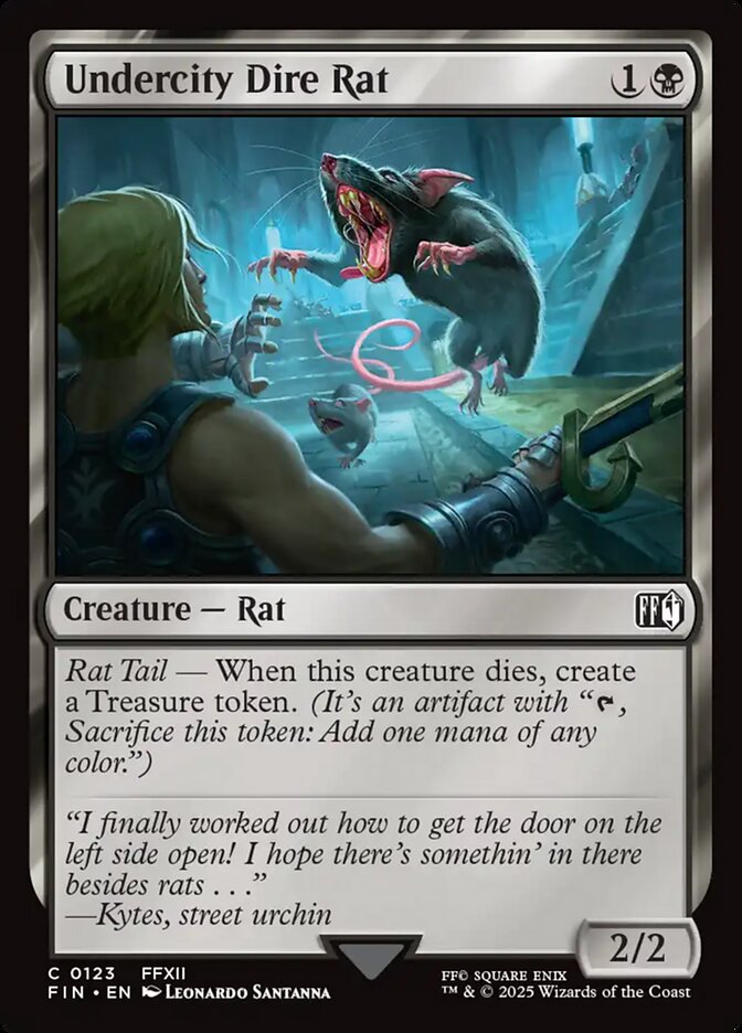 Undercity Dire Rat, Final fantasy Card Art