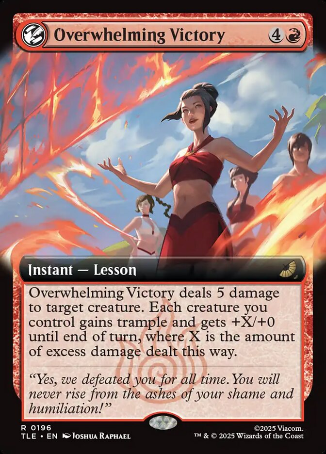 Overwhelming Victory, Avatar: The Last Airbender Eternal Card Art