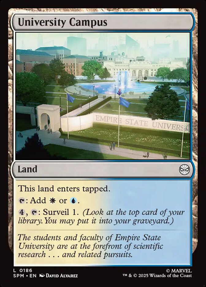 University Campus, Marvel'S Spider-Man Card Art