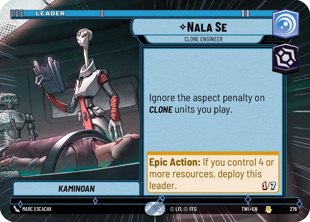 Nala Se, Clone Engineer, Twilight of the Republic Card Art