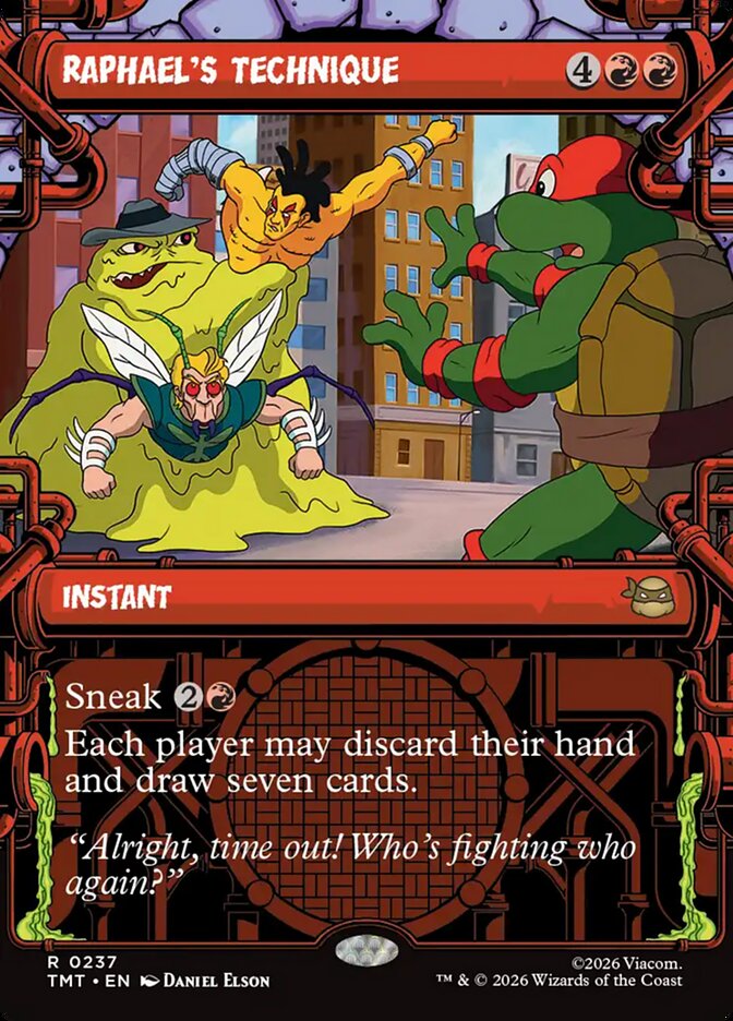 Raphael's Technique, Teenage Mutant Ninja Turtles Card Art
