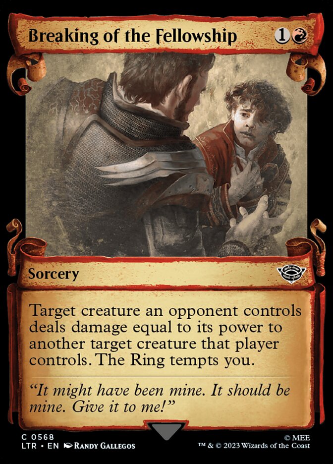 Breaking of the Fellowship, The lord of the rings: tales of middle-earth Card Art