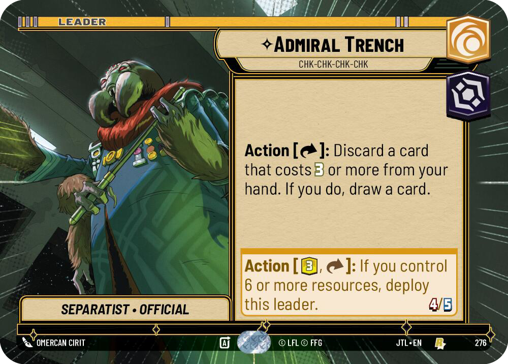Admiral Trench, Chk-chk-chk-chk, Jump to Lightspeed Card Art
