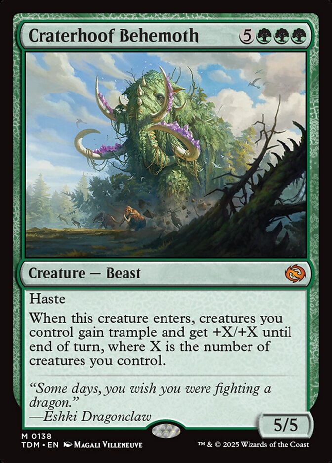 Craterhoof Behemoth, Tarkir: dragonstorm Card Art