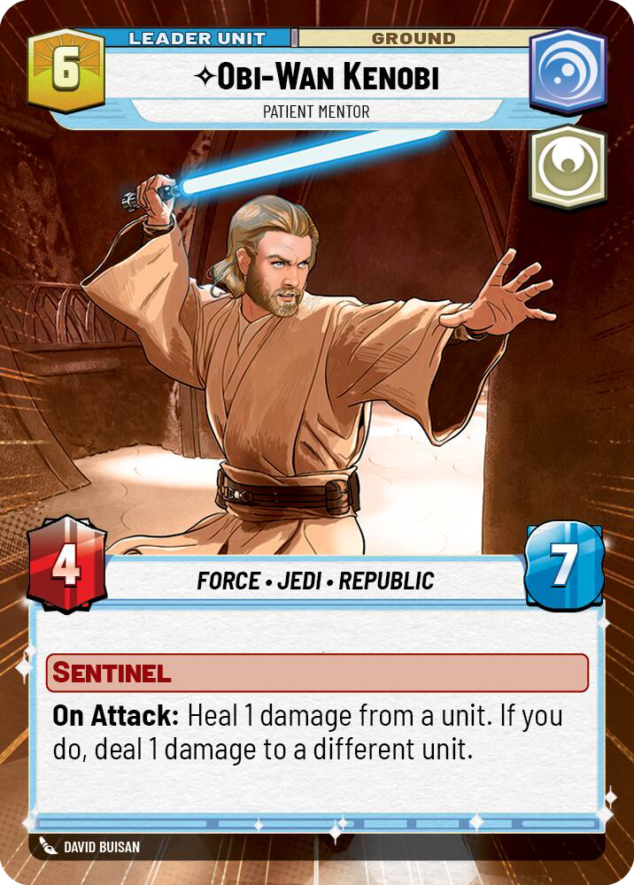 Obi-Wan Kenobi, Patient Mentor, Twilight of the Republic Card Art