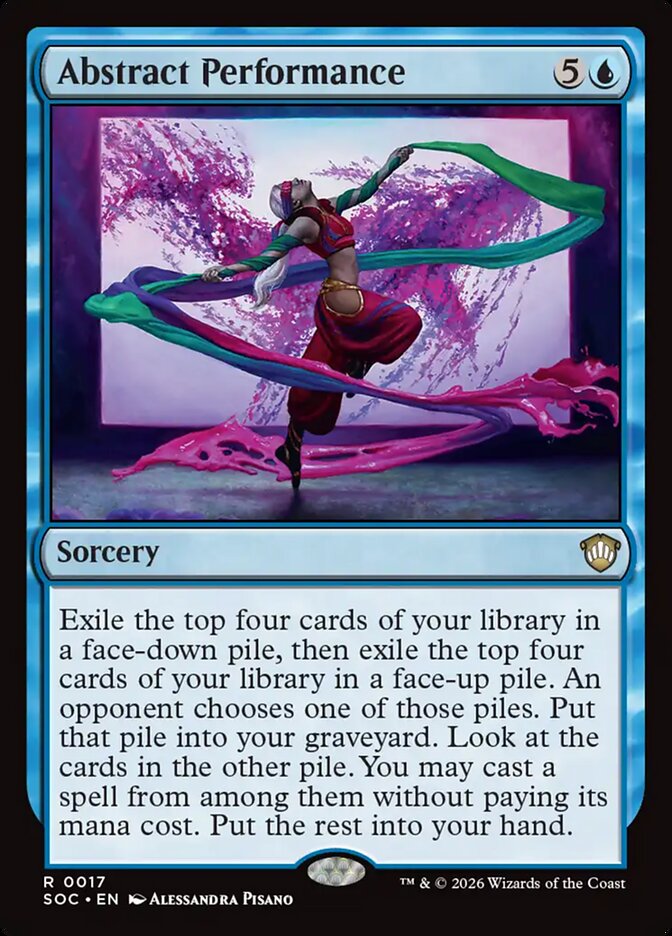Abstract Performance, Secrets Of Strixhaven Commander Card Art