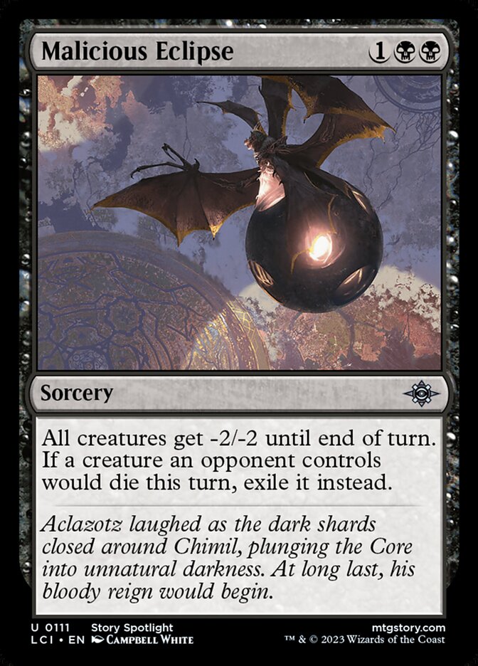 Malicious Eclipse, The lost caverns of ixalan Card Art